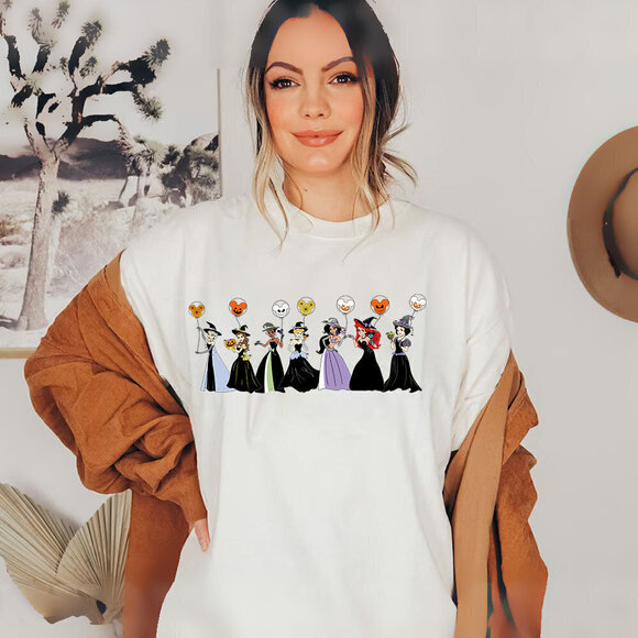 Memoriesrus E Other - Princess Halloween Balloon Cute Spooky Season Party Graphic T-Shirt